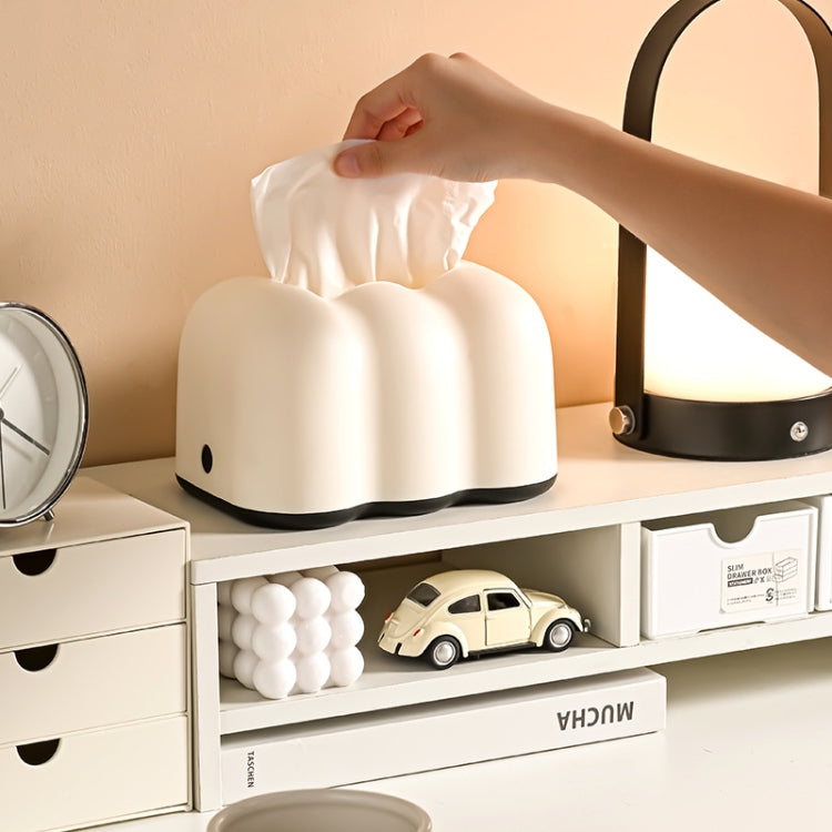 Boîte à mouchoirs nuage style crème support mural en plastique pour serviettes de table