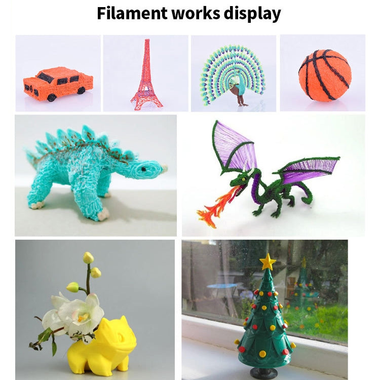 Consommables pour stylo d'impression 3D, filament de haute résistance 1,75 mm, matière première écologique, fil de soie d'impression, 10 couleurs / lot PCL 5 m