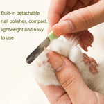 Coupe-Griffes LED pour Animaux de Compagnie, Coupe-Ongles pour Chiens et Chats avec Lime à Ongles, Blanc, Vert
