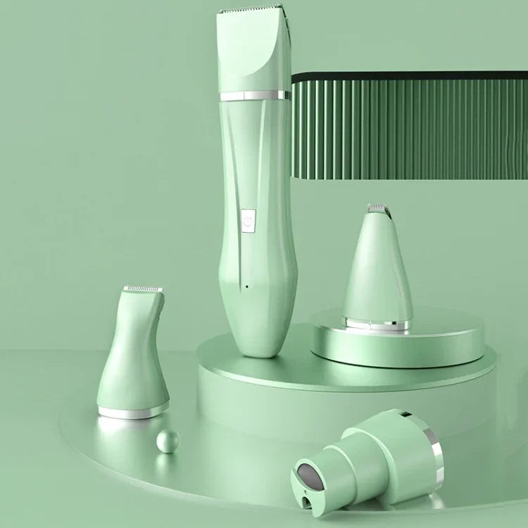 Tondeuse électrique multifonctionnelle pour animaux de compagnie, chat et chien, 2-en-1 vert, 2-en-1 blanc, 3-en-1 vert, 3-en-1 blanc, 4-en-1 vert, 4-en-1 blanc