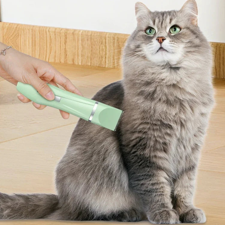 Tondeuse électrique multifonctionnelle pour animaux de compagnie, chat et chien, 2-en-1 vert, 2-en-1 blanc, 3-en-1 vert, 3-en-1 blanc, 4-en-1 vert, 4-en-1 blanc