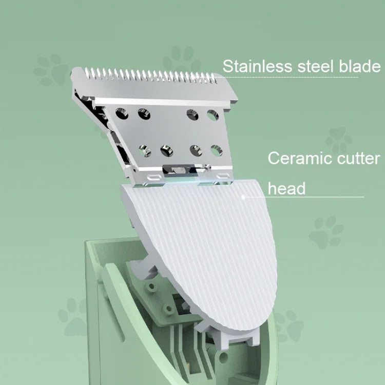 Tondeuse électrique multifonctionnelle pour animaux de compagnie, chat et chien, 2-en-1 vert, 2-en-1 blanc, 3-en-1 vert, 3-en-1 blanc, 4-en-1 vert, 4-en-1 blanc