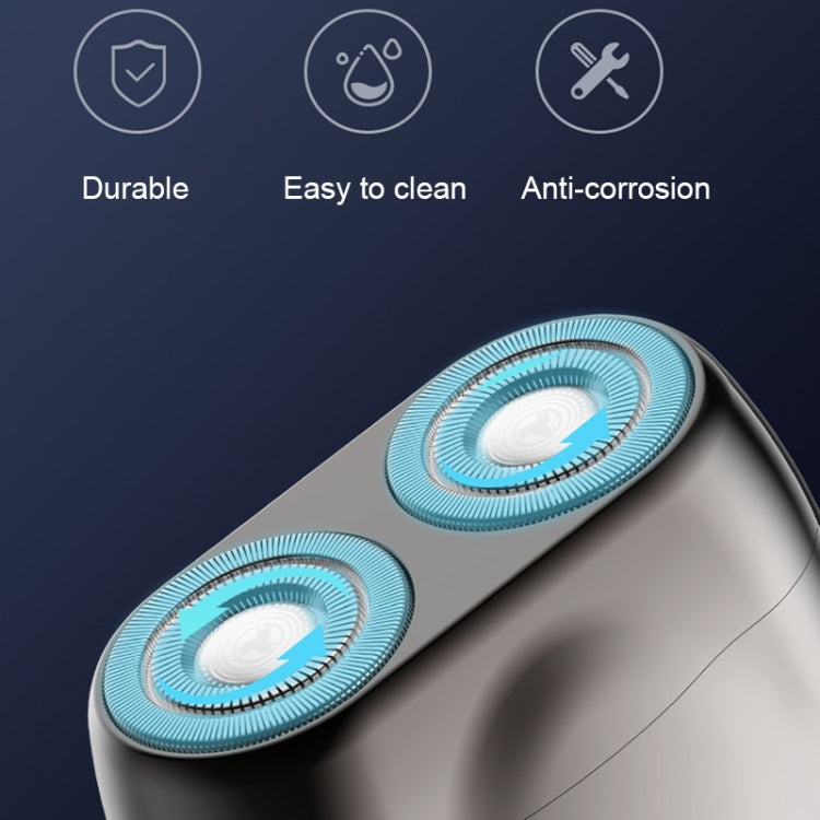 Mini rasoir électrique portable à double tête pour hommes