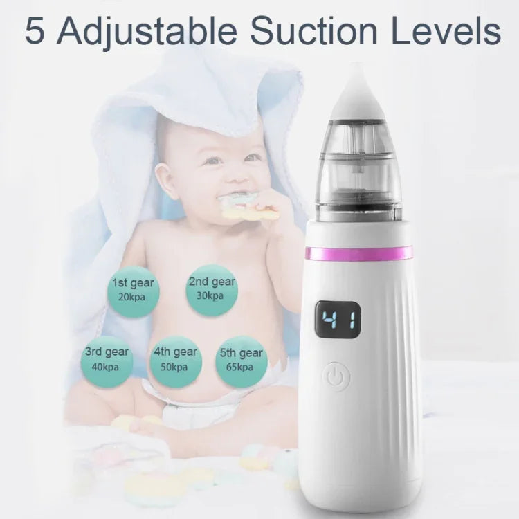 Nettoyant Nasal Électrique pour Bébé, Rechargeable par USB