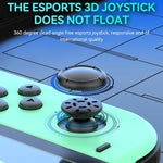 Manettes de jeu JOY-02 (gauche et droite) avec éclairage RGB, Bluetooth, pour Switch / Switch OLED / Switch Pro / Switch Lite / Switch Joy-Con, noir et gris.