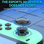 Manettes de jeu JOY-02 (gauche et droite) avec éclairage RGB, Bluetooth, compatibles Switch / Switch OLED / Switch Pro / Switch Lite / Joy-Con, bleu-rouge, vert-bleu, blanc