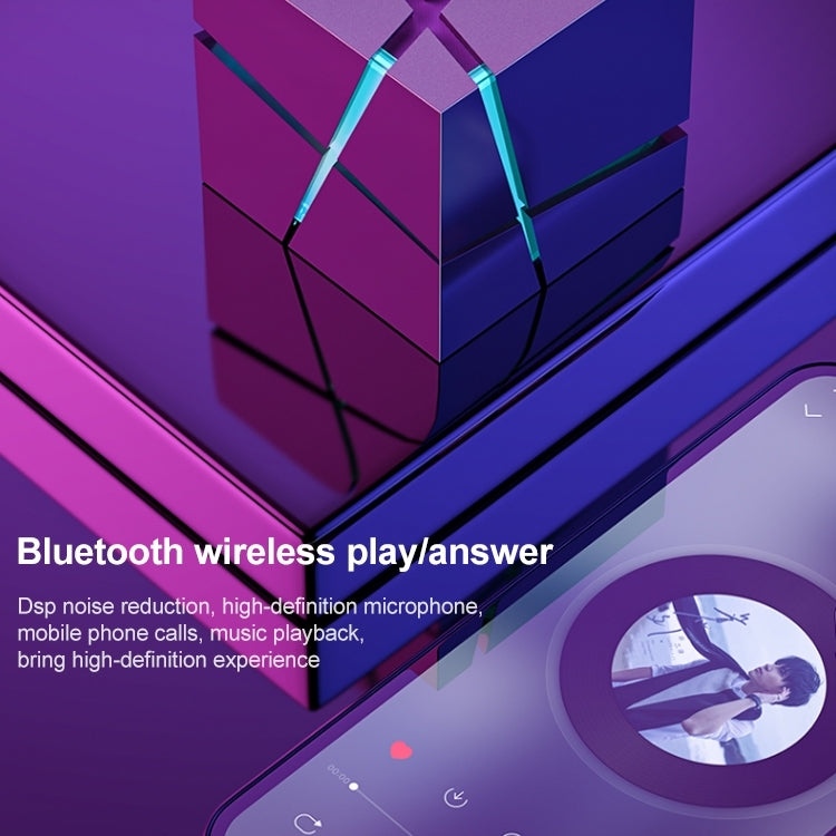 Enceinte Bluetooth AI Qone Cube à Commande Vocale avec Lumière RGB Mini Audio Sans Fil, Commande Vocale AI (Bleu), Commande Vocale AI (Rose), Commande Vocale AI (Noir), Commande Vocale AI (Blanc)