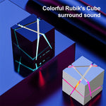 Enceinte Bluetooth AI Qone Cube à Commande Vocale avec Lumière RGB Mini Audio Sans Fil, Commande Vocale AI (Bleu), Commande Vocale AI (Rose), Commande Vocale AI (Noir), Commande Vocale AI (Blanc)