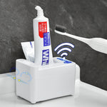 Distributeur de dentifrice automatique électrique intelligent à induction, blanc à pile, blanc rechargeable, argent à pile, argent rechargeable