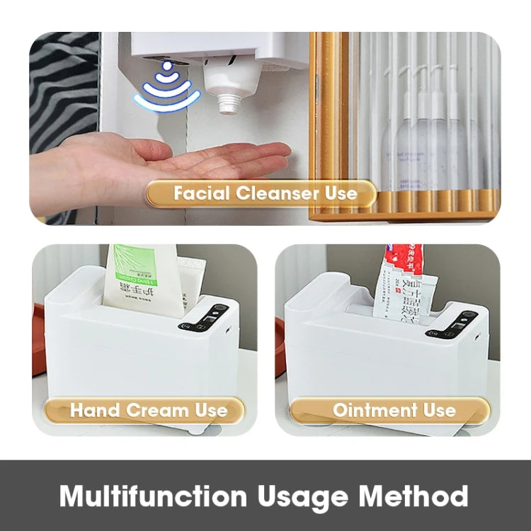 Distributeur de dentifrice automatique électrique intelligent à induction, blanc à pile, blanc rechargeable, argent à pile, argent rechargeable