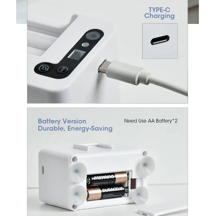 Distributeur de dentifrice automatique électrique intelligent à induction, blanc à pile, blanc rechargeable, argent à pile, argent rechargeable