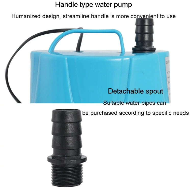 Pompe à aspiration par le bas anti-séchage pour aquarium, pompe submersible à succion de déchets, wigwam bonsaï, JN-311 12W