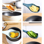 Presse-ail multifonctionnel Filtre Cuillère à fente Outils de broyage pour aliments pour bébés, Blanc Gris, Bleu Bleu clair, Bleu foncé Jaune