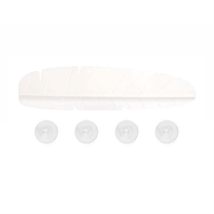 Pare-éclaboussures d'évier de cuisine en silicone en forme de feuille, ventouse anti-éclaboussures pour vaisselle, vert, jaune, blanc