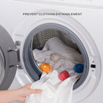 Lot de 4 boules de lavage anti-nœuds pour machine à laver