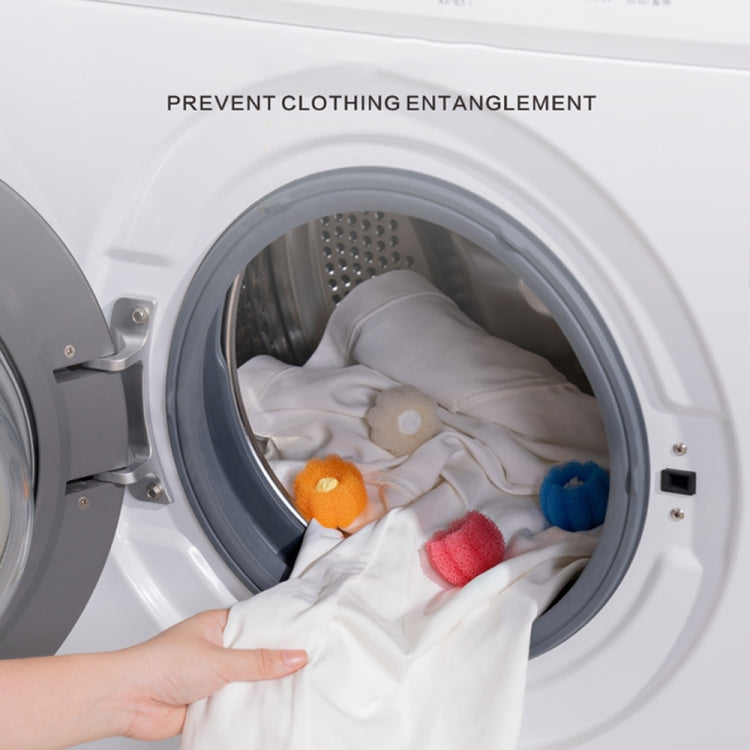 Lot de 4 boules de lavage anti-nœuds pour machine à laver