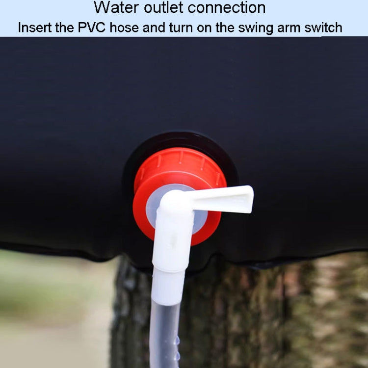 Sac de douche solaire pliant extérieur Sac de rangement d'eau portable pour usage domestique, 20L, 25L