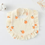 Bavoir pour bébé avec volants, serviette pour salive, tissu doux en coton, lange, jaune citron, lapin, jaune orange, cœur pêche, lapin champignon, feuille fruit, petit lapin rose, amour, fleur hollandaise, floral, rose, écureuil, arc-en-ciel, petit tigre