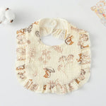 Bavoir pour bébé avec volants, serviette pour salive, tissu doux en coton, lange, jaune citron, lapin, jaune orange, cœur pêche, lapin champignon, feuille fruit, petit lapin rose, amour, fleur hollandaise, floral, rose, écureuil, arc-en-ciel, petit tigre