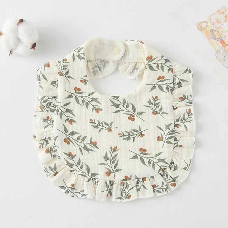 Bavoir pour bébé avec volants, serviette pour salive, tissu doux en coton, lange, jaune citron, lapin, jaune orange, cœur pêche, lapin champignon, feuille fruit, petit lapin rose, amour, fleur hollandaise, floral, rose, écureuil, arc-en-ciel, petit tigre
