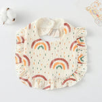 Bavoir pour bébé avec volants, serviette pour salive, tissu doux en coton, lange, jaune citron, lapin, jaune orange, cœur pêche, lapin champignon, feuille fruit, petit lapin rose, amour, fleur hollandaise, floral, rose, écureuil, arc-en-ciel, petit tigre