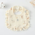 Bavoir pour bébé avec volants, serviette pour salive, tissu doux en coton, lange, jaune citron, lapin, jaune orange, cœur pêche, lapin champignon, feuille fruit, petit lapin rose, amour, fleur hollandaise, floral, rose, écureuil, arc-en-ciel, petit tigre