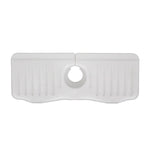 Tapis de drainage anti-éclaboussures en silicone pour robinet de cuisine et salle de bain, blanc, gris, noir, blanc+bord étanche, gris+bord étanche, noir+bord étanche