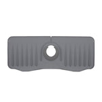 Tapis de drainage anti-éclaboussures en silicone pour robinet de cuisine et salle de bain, blanc, gris, noir, blanc+bord étanche, gris+bord étanche, noir+bord étanche