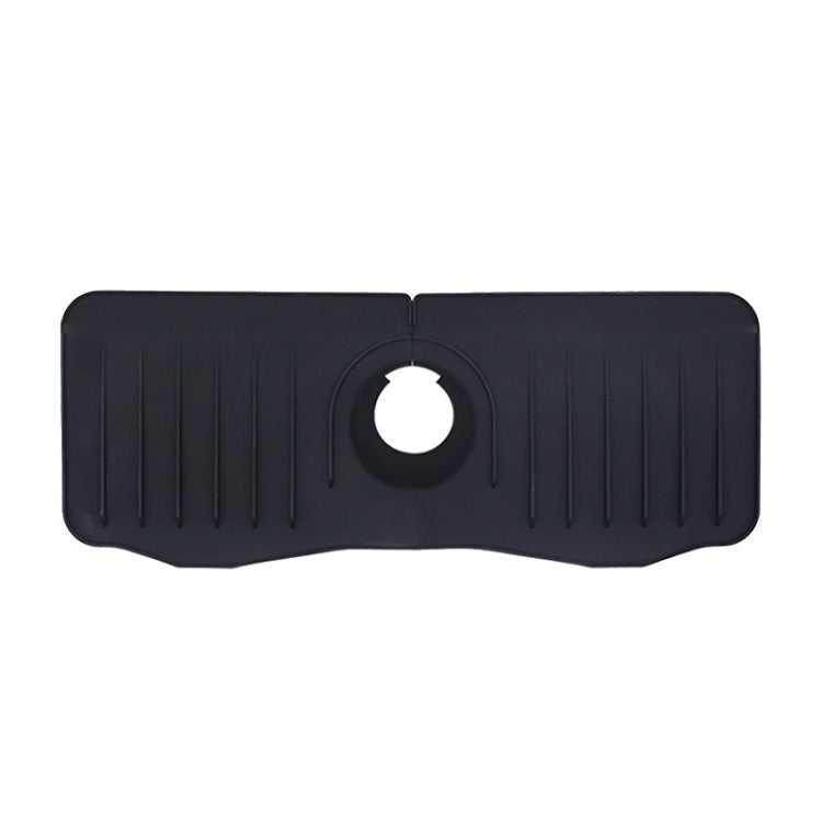 Tapis de drainage anti-éclaboussures en silicone pour robinet de cuisine et salle de bain, blanc, gris, noir, blanc+bord étanche, gris+bord étanche, noir+bord étanche