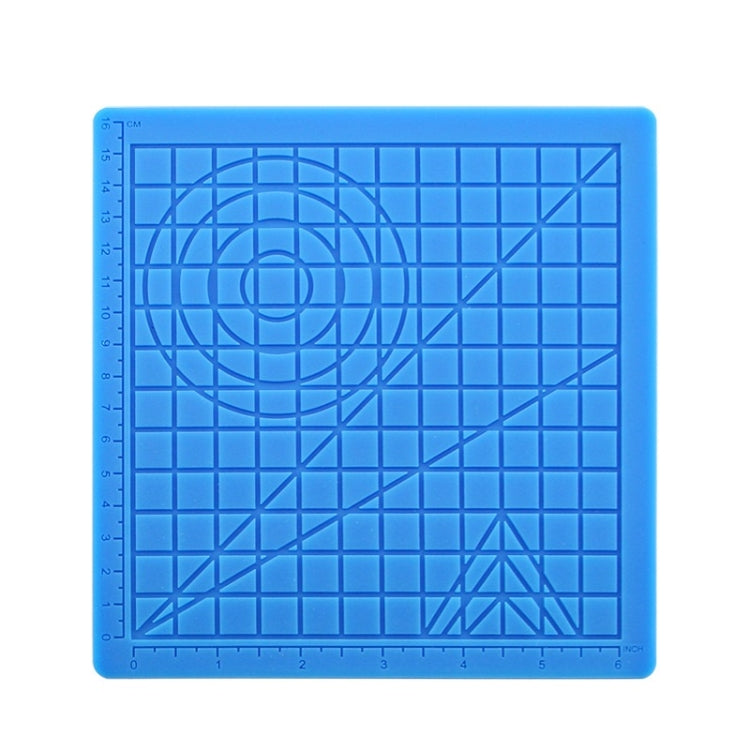 Tapis de modèle de peinture DIY en silicone pour stylo d'impression 3D, bleu, vert, transparent, grand bleu, grand vert, grand transparent