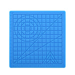 Tapis de modèle de peinture DIY en silicone pour stylo d'impression 3D, bleu, vert, transparent, grand bleu, grand vert, grand transparent