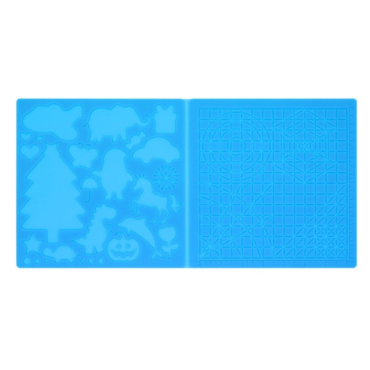 Tapis de modèle de peinture DIY en silicone pour stylo d'impression 3D, bleu, vert, transparent, grand bleu, grand vert, grand transparent