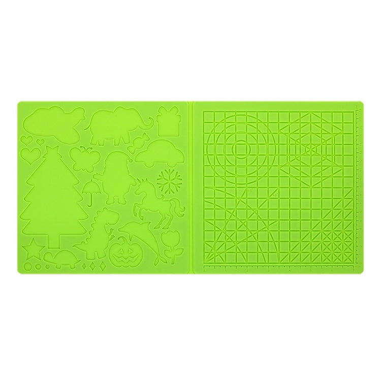 Tapis de modèle de peinture DIY en silicone pour stylo d'impression 3D, bleu, vert, transparent, grand bleu, grand vert, grand transparent