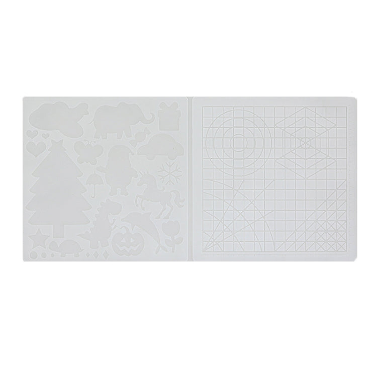 Tapis de modèle de peinture DIY en silicone pour stylo d'impression 3D, bleu, vert, transparent, grand bleu, grand vert, grand transparent