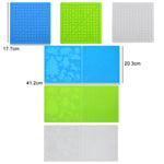 Tapis de modèle de peinture DIY en silicone pour stylo d'impression 3D, bleu, vert, transparent, grand bleu, grand vert, grand transparent
