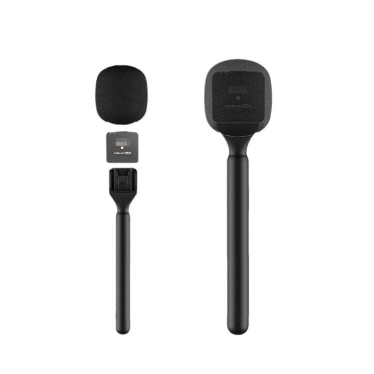 Poignée d'interview microphone pour DJI Mic / Moma / Rode Wireless Go / Relacart, poignée d'interview