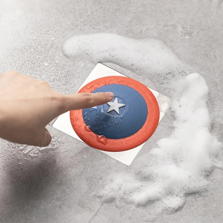 Bouchon Désodorisant à Poussoir pour Évier de Cuisine, Bleu, Rose, Bleu Rouge