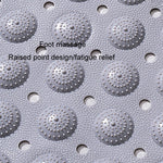 Tapis de bain antidérapant en PVC, tapis de massage épaissi et imperméable, 36x68cm, 40x102cm, 58x88cm