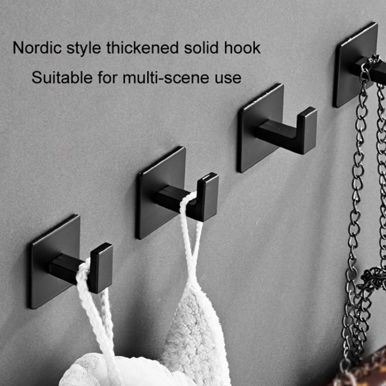 Crochets solides épaissis pour toilettes, crochets à vêtements en aluminium sans perforation, cintre mural pour vêtements et chapeaux, 9524