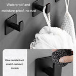 Crochets solides épaissis pour toilettes, crochets à vêtements en aluminium sans perforation, cintre mural pour vêtements et chapeaux, 9524