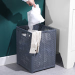 Panier à linge sale pliable, fixé au mur, pour salle de bain, en plastique, grande taille blanc, grande taille gris, grande taille noir, très grande taille noir, très grande taille blanc, très grande taille gris