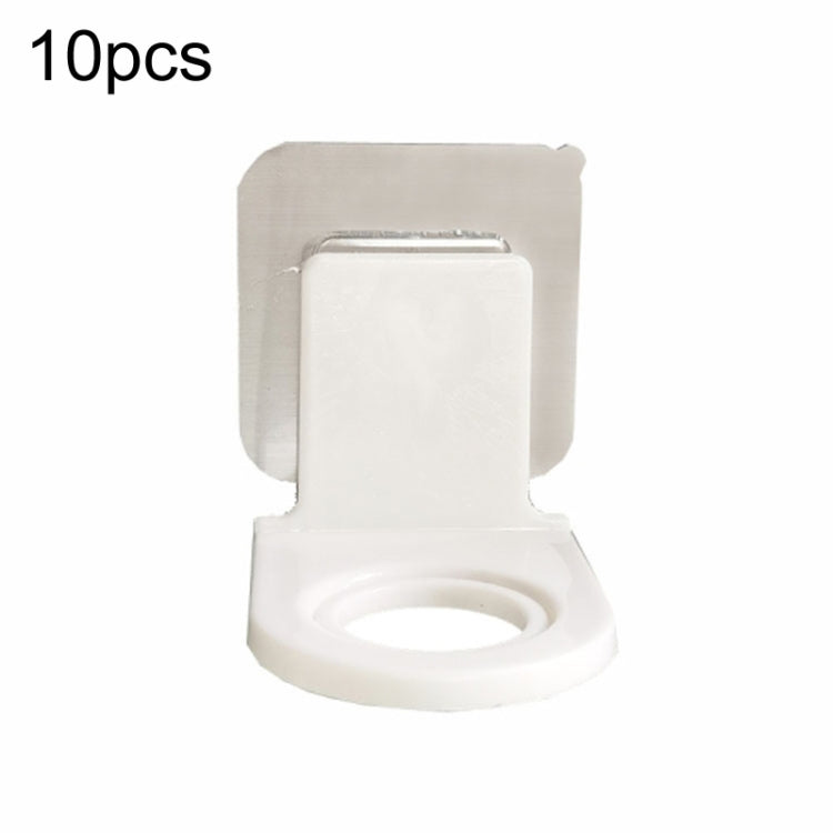 10 étagères de douche murales sans perçage pour toilettes, shampoing, gel douche, modèle à patch transparent, modèle à patch motif argenté
