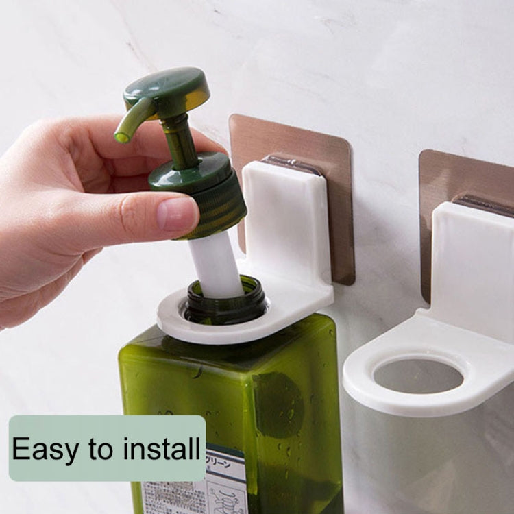 10 étagères de douche murales sans perçage pour toilettes, shampoing, gel douche, modèle à patch transparent, modèle à patch motif argenté