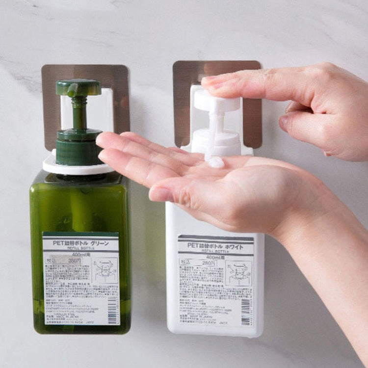 10 étagères de douche murales sans perçage pour toilettes, shampoing, gel douche, modèle à patch transparent, modèle à patch motif argenté