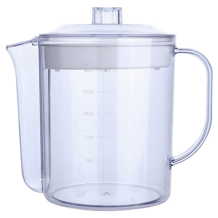 Marmite à graisse de cuisine avec passoire, séparateur de graisse, filtre, 1500 ml