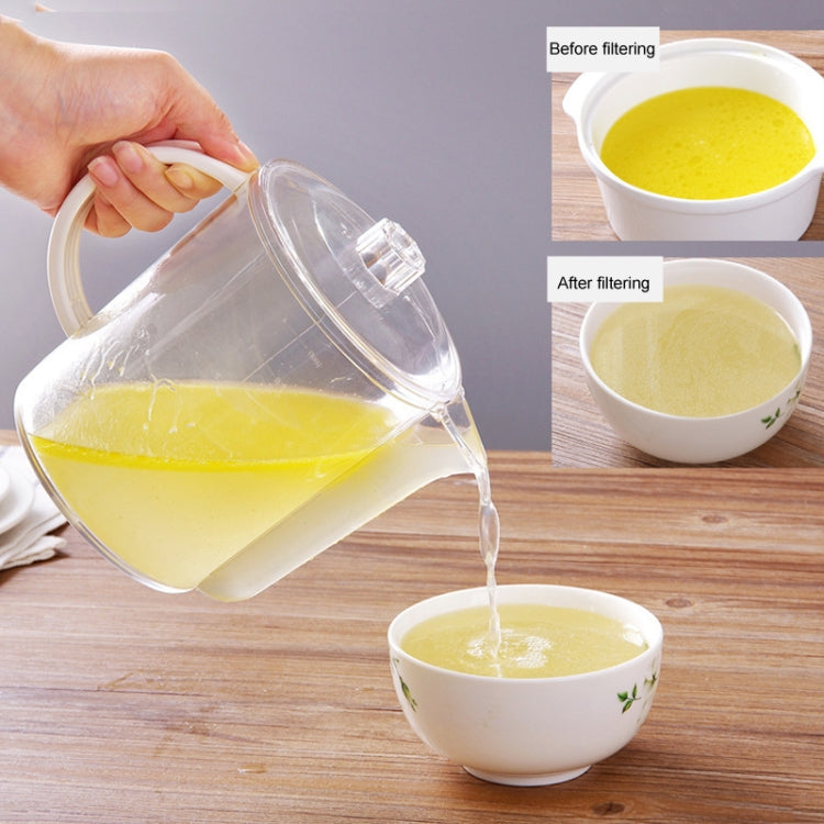 Marmite à graisse de cuisine avec passoire, séparateur de graisse, filtre, 1500 ml