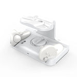 Pour la base de chargement du casque Meta Quest 3 avec lumières Dazzle, support de chargement pour manette VR, blanc, noir
