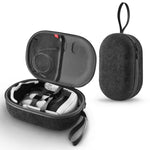 JYS-MQ018 Sac de rangement pour lunettes VR Apple Vision Pro / Meta Quest 3, anti-chute et anti-rayures, sac portable, noir, gris