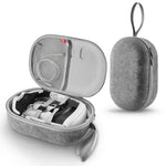 JYS-MQ018 Sac de rangement pour lunettes VR Apple Vision Pro / Meta Quest 3, anti-chute et anti-rayures, sac portable, noir, gris