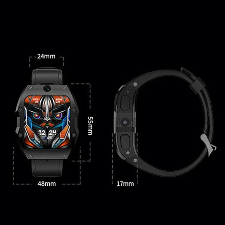 Montre connectée sport LOKMAT Appllp 3 Max 2,02 pouces avec carte mémoire, appels 4G, étanche et fonction SOS.